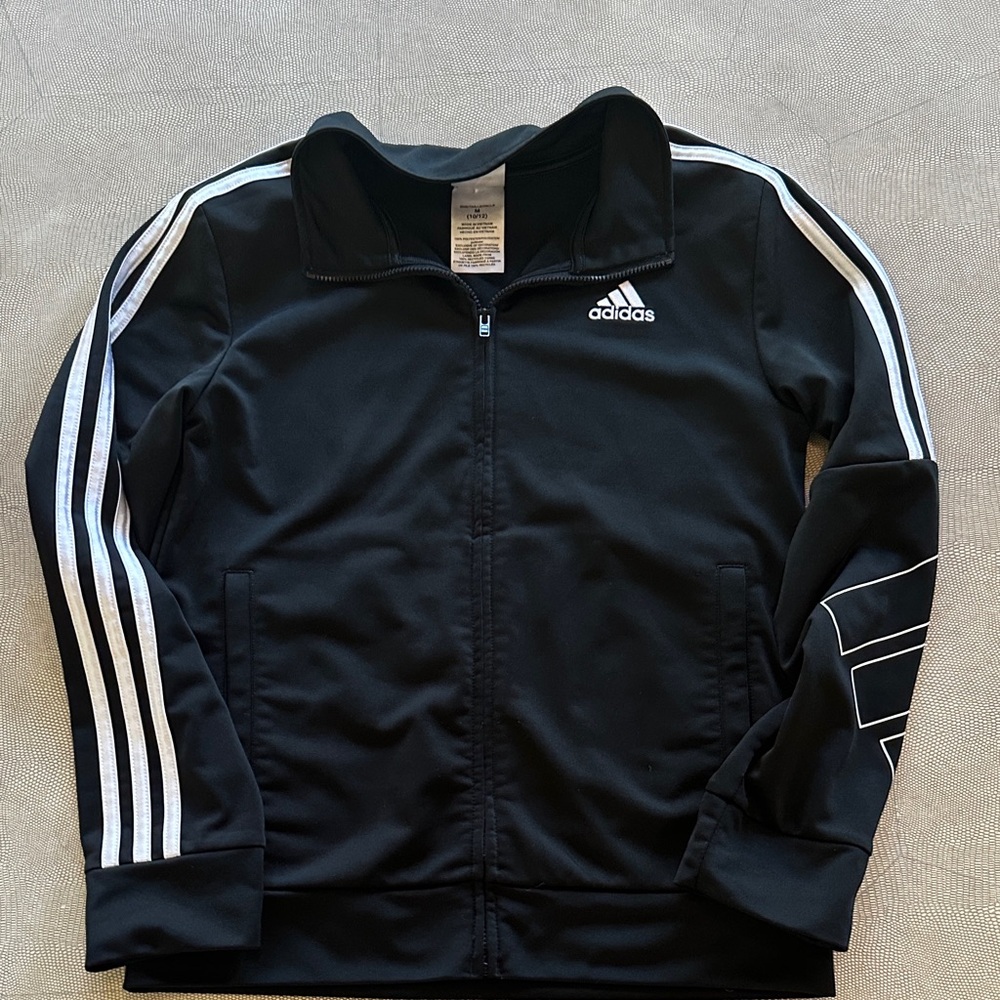 Adidas Kids Black and White Track Jacket nwot